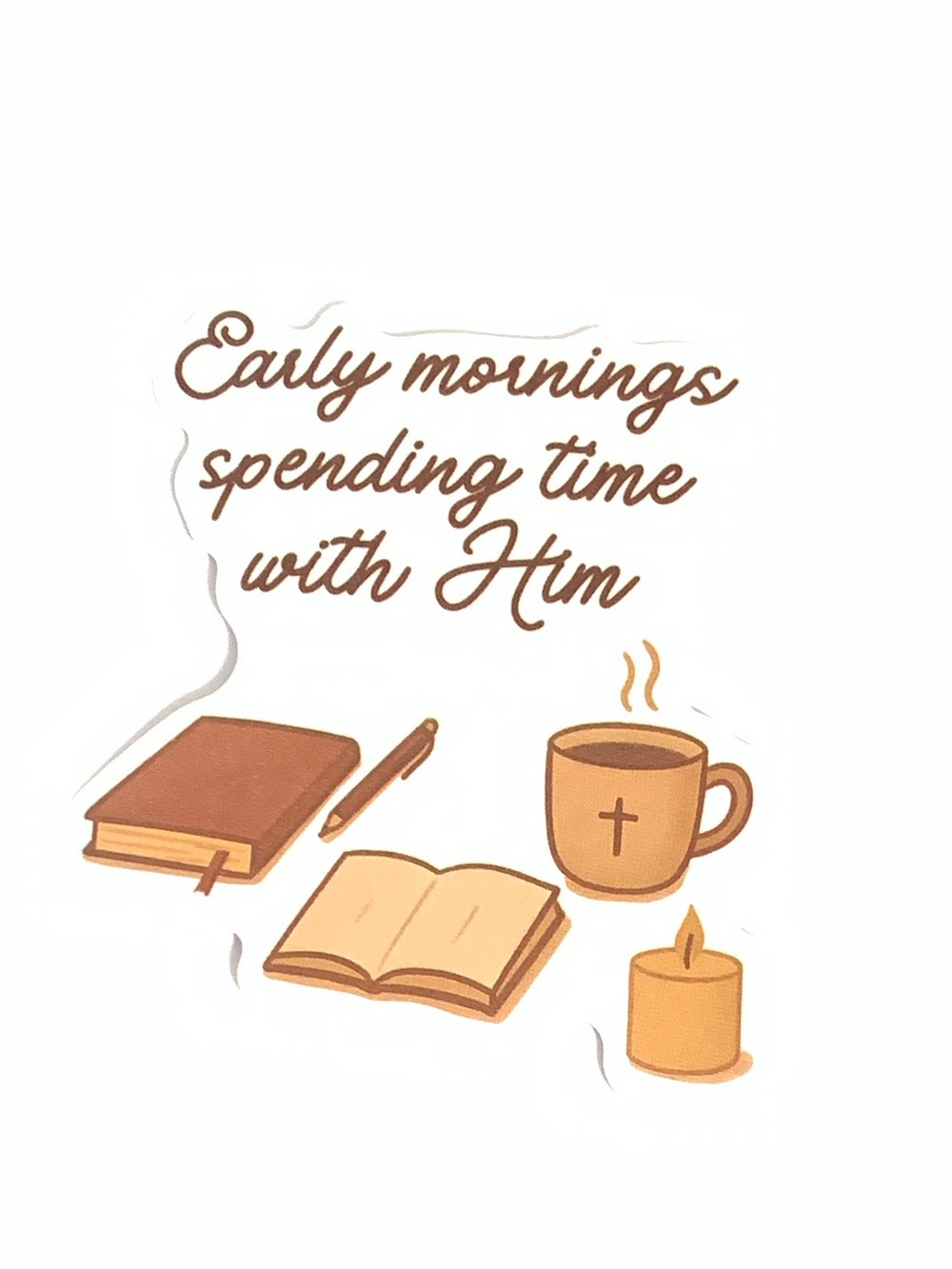 Jesus Devotional Vinyl Sticker
